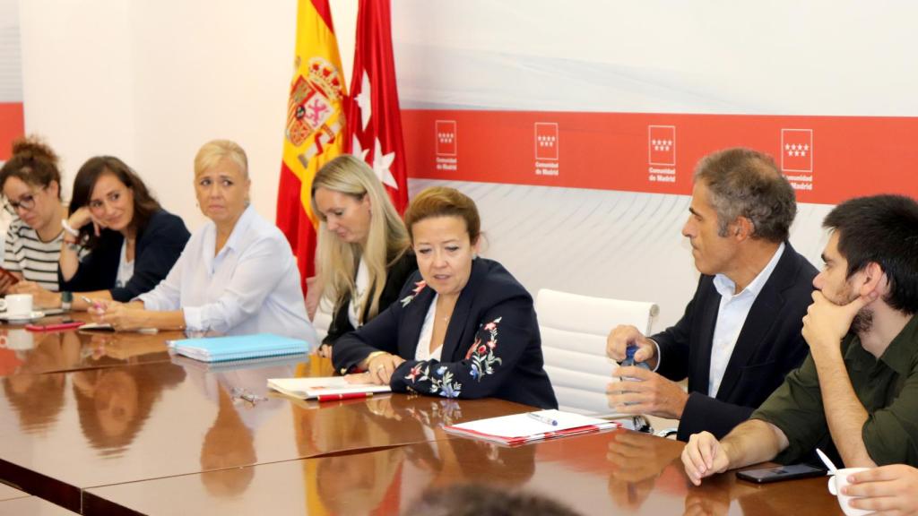 La consejera de Sanidad, Fátima Matute, en el encuentro informativo del pasado 18 de septiembre.