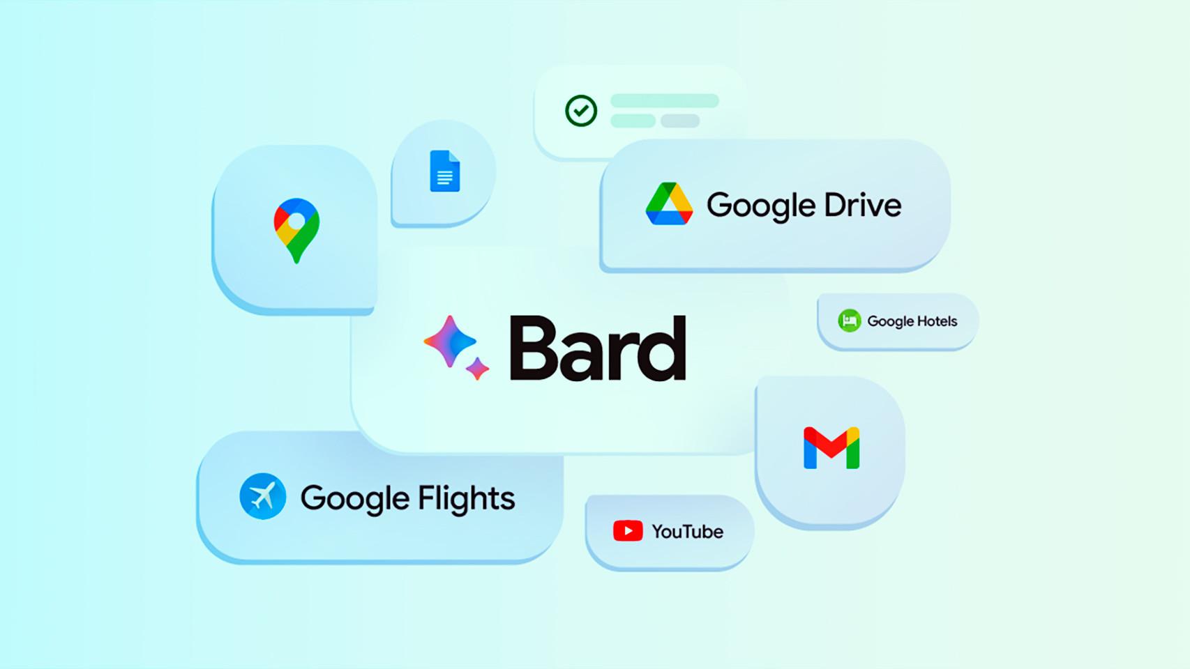 Google actualiza Bard para conectarse con las apps que más se usan en los móviles