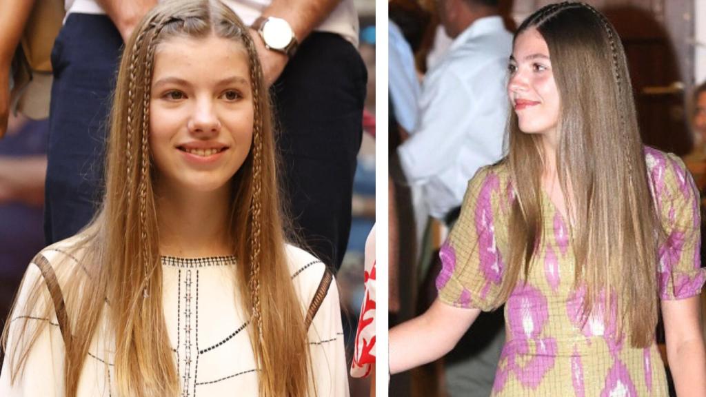 La Infanta recurre a los peinados con trenzas de manera habitual.