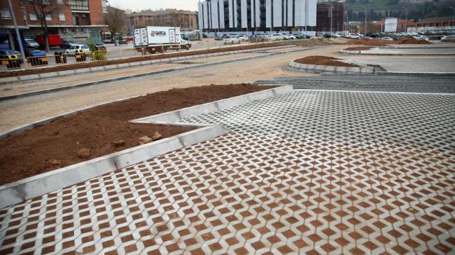 El aparcamiento de Santa Teresa antes de ser inaugurado.