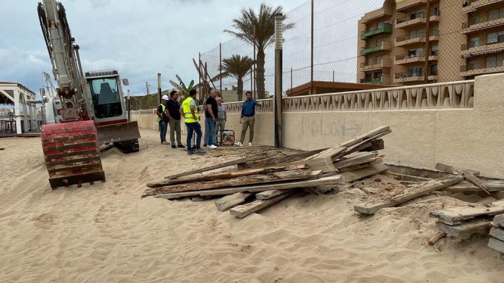 Una parte de las obras en Torrevieja.