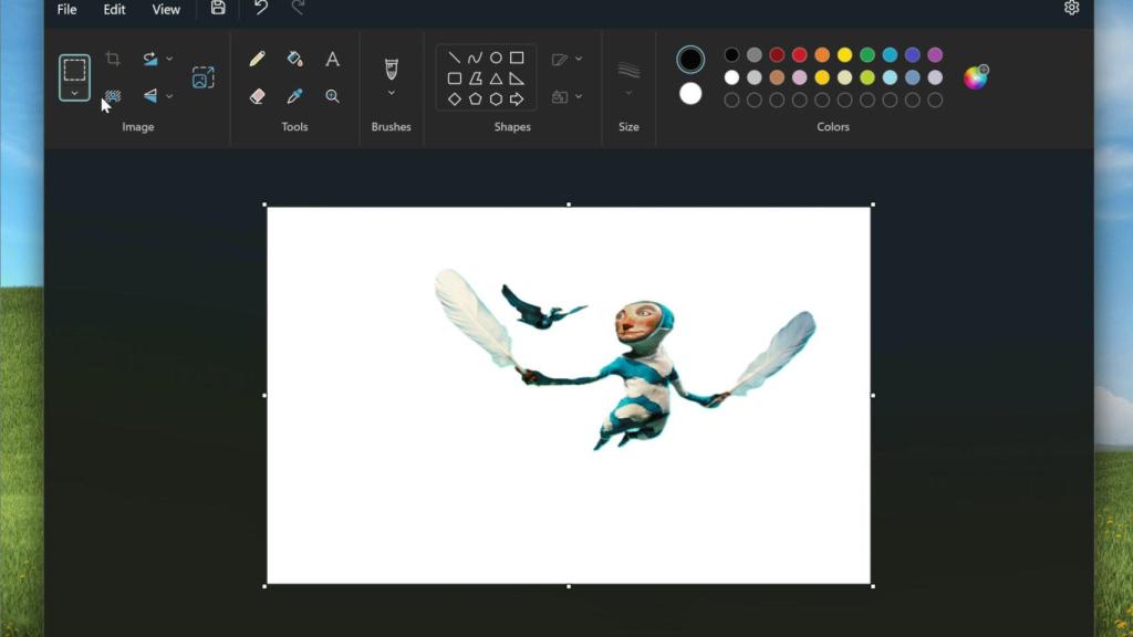 Eliminación de fondos en Microsoft Paint