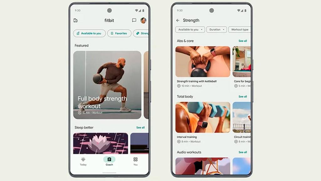 La app Fitbit