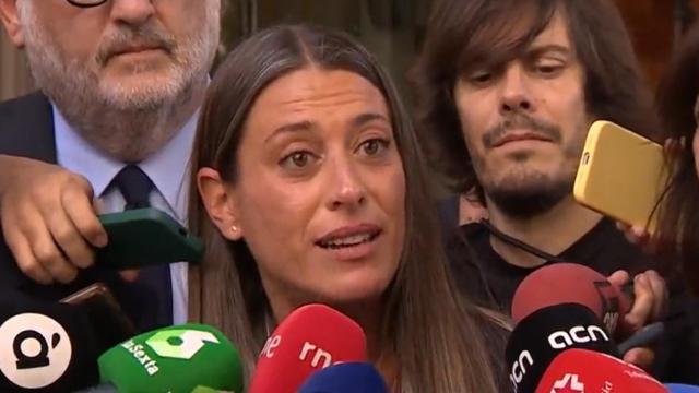 La portavoz de Junts en el Congreso, Miriam Nogueras, este martes.