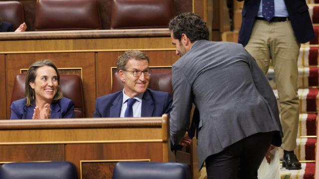 El portavoz popular, Borja Sémper, este martes en la Tribuna del Congreso.