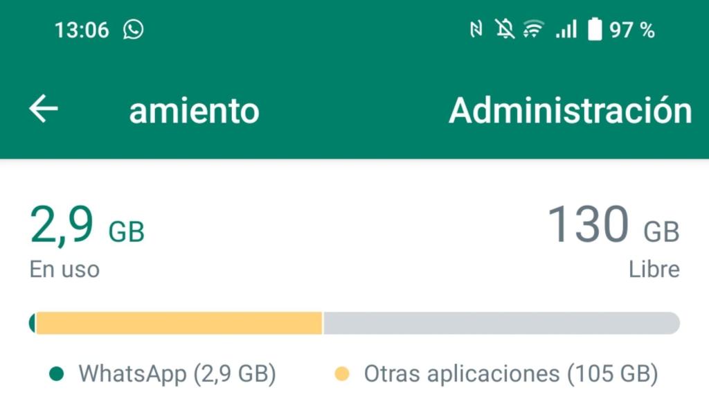 Espacio disponible en WhatsApp