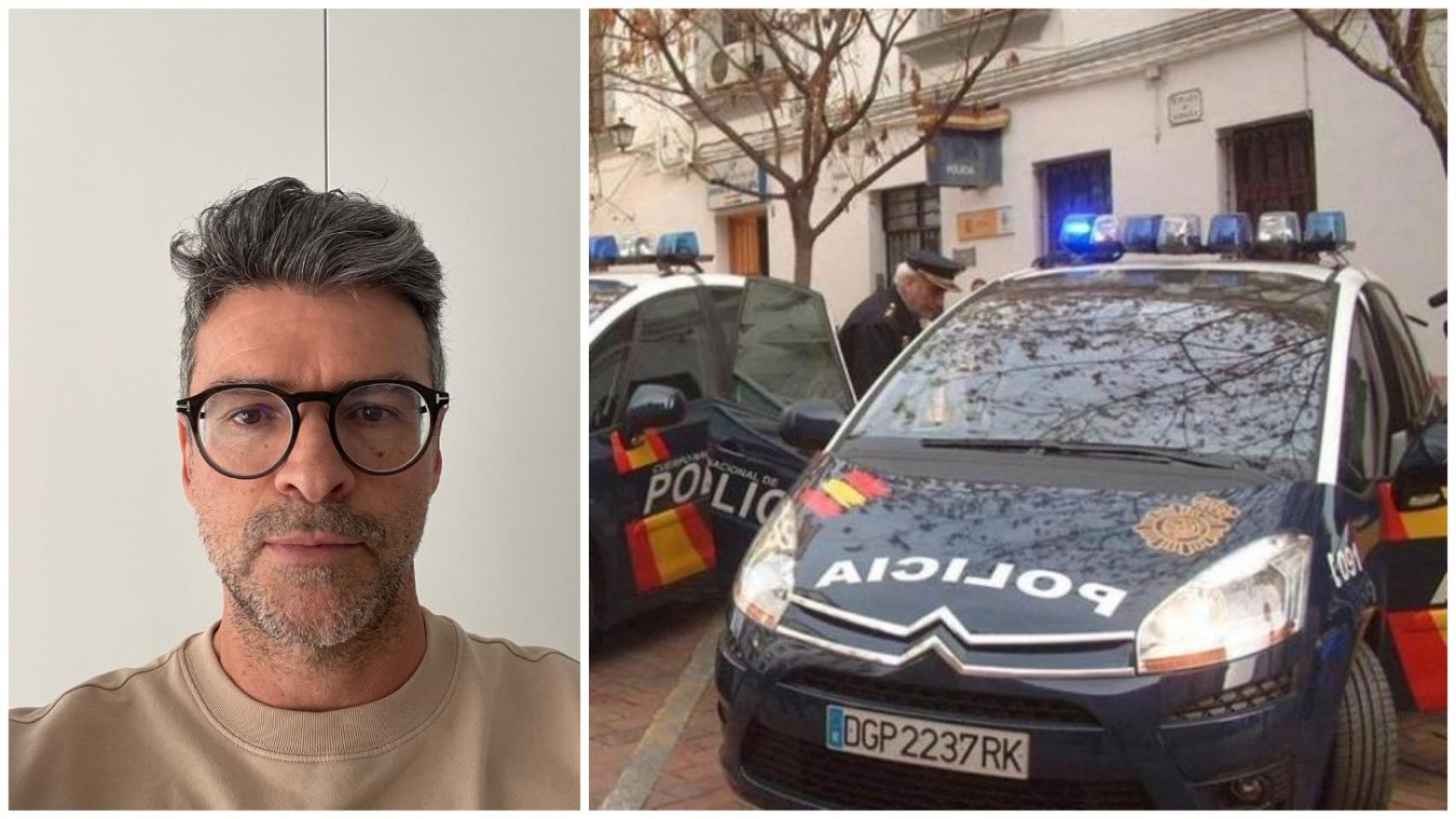 José Ramón Paredes, padre de una de las víctimas, y la comisaría de Almendralejo