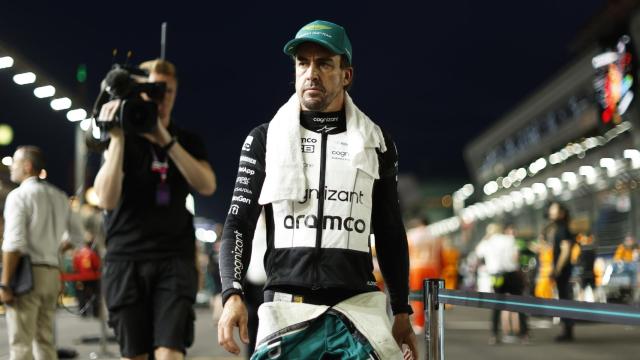 Fernando Alonso, durante el GP de Singapur.