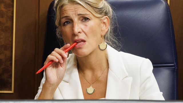 Yolanda Díaz este 19 de septiembre en el Congreso.
