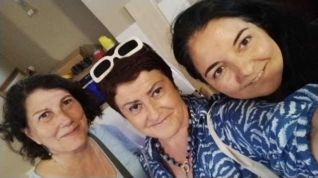 De izquierda a derecha: Luz Rodrigo, Carmen Lázaro y Beatriz Urriés, miembros destacados de Sin Límites Aragón.