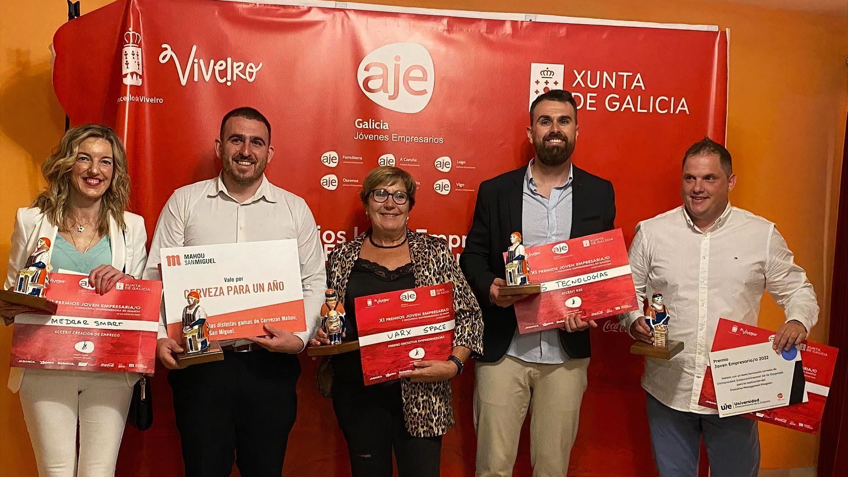 Imagen de los premiados en la edición 2022 de estos galardones.