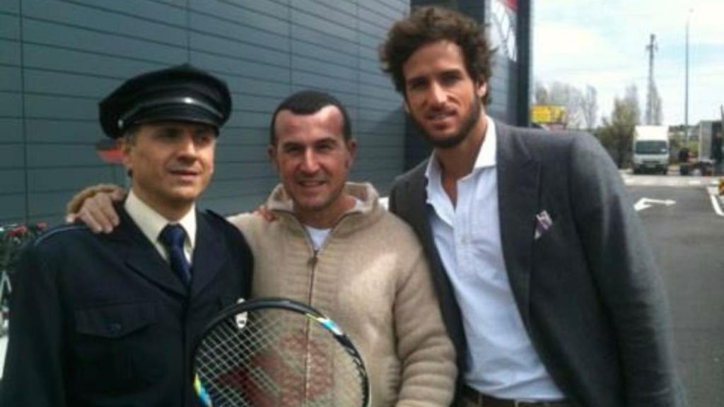 Richy con José Mota y Feliciano López