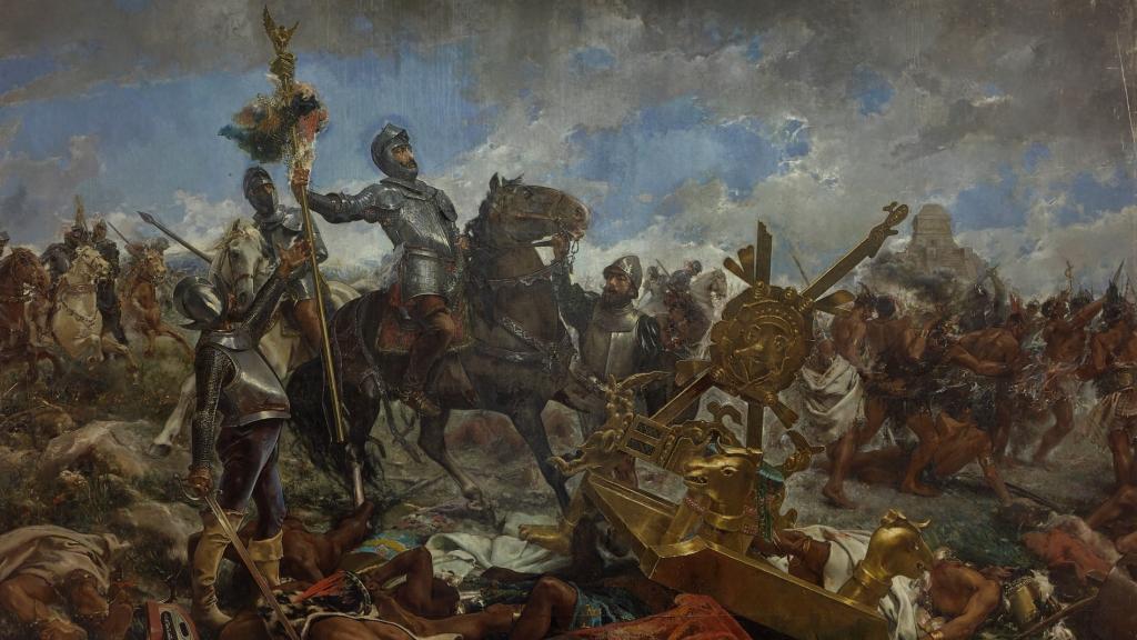 De la conquista de Méjico (Otumba) Manuel Ramírez Ibáñez 1887