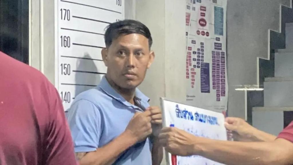 Songsak, el individuo detenido por el asesinato de cinco de sus hijos.
