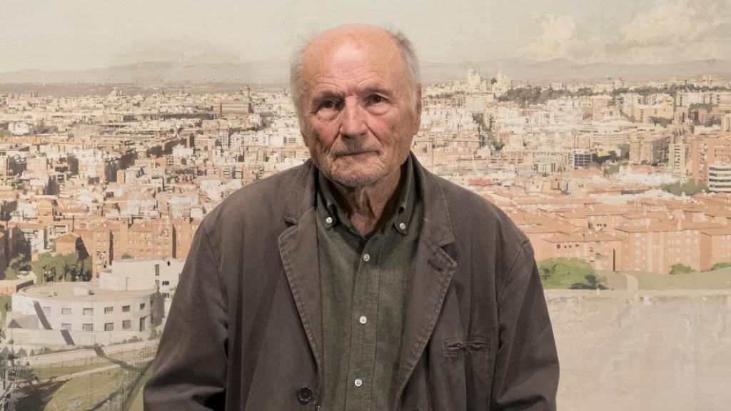 Antonio López  en la presentación de su retrospectiva en La Pedrera /  Foto: Daniel Ochoa de Olza.