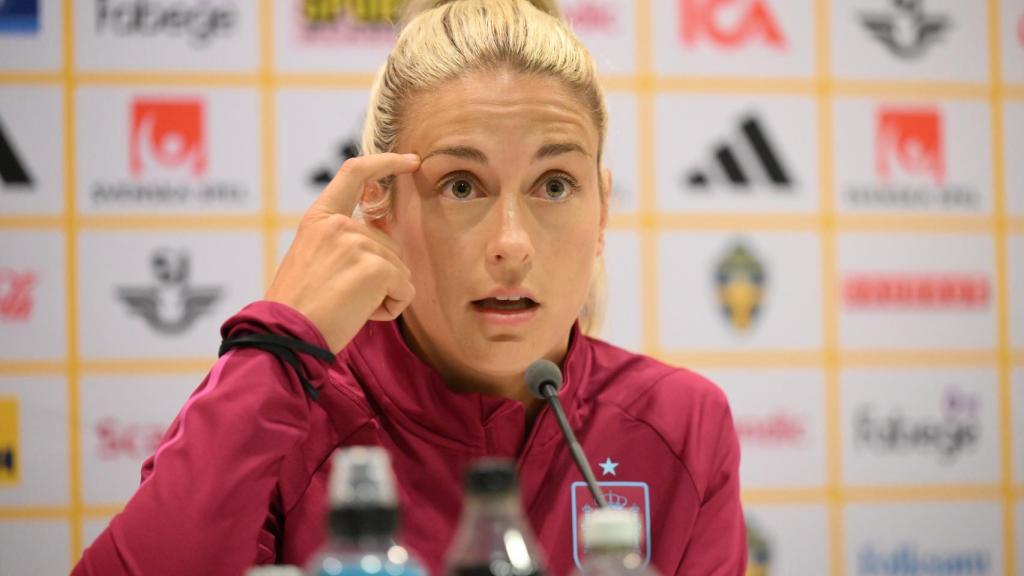 Alexis Putellas, durante su rueda de prensa antes del partido contra Suecia.