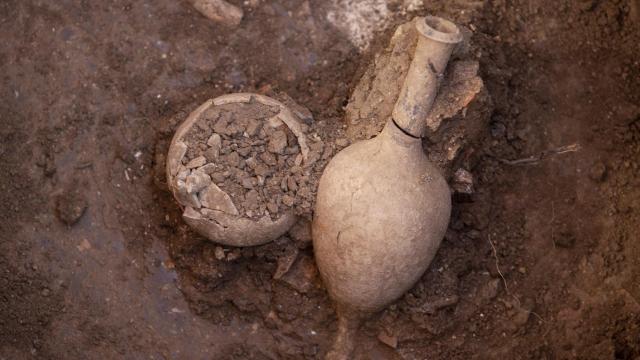 Fotos del yacimiento arqueológico del Cerro del Villar, en Málaga