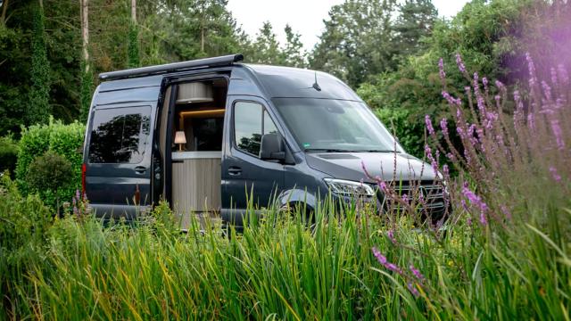 La caravana aparcada.