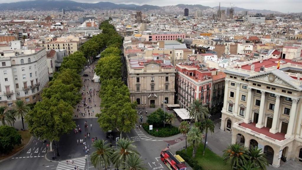 Imagen de Barcelona desde el cielo.