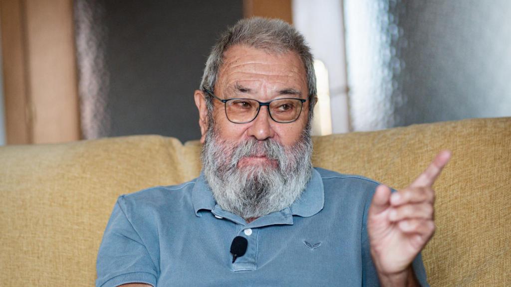 Cándido Méndez, en un momento de la entrevista.