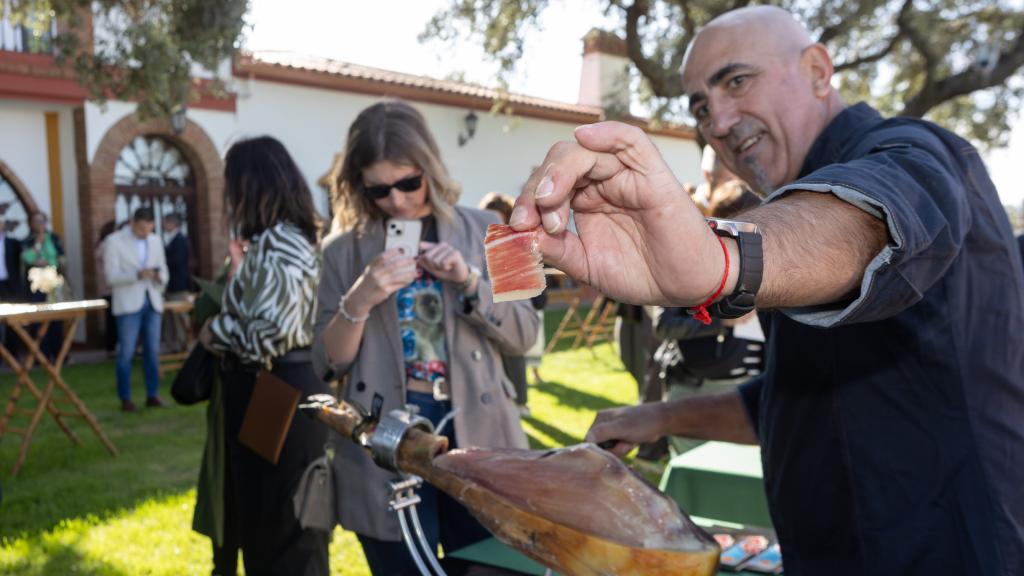 Jamón de la Dehesa de Extremadura en la gala de los Premios Espiga.
