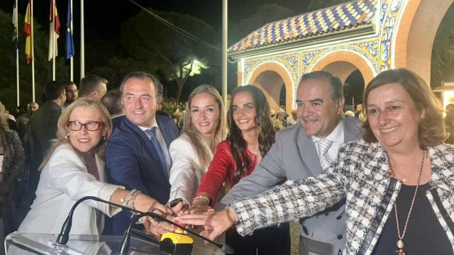 Encendido del alumbrado artístico de las Ferias de San Mateo 2023 de Talavera