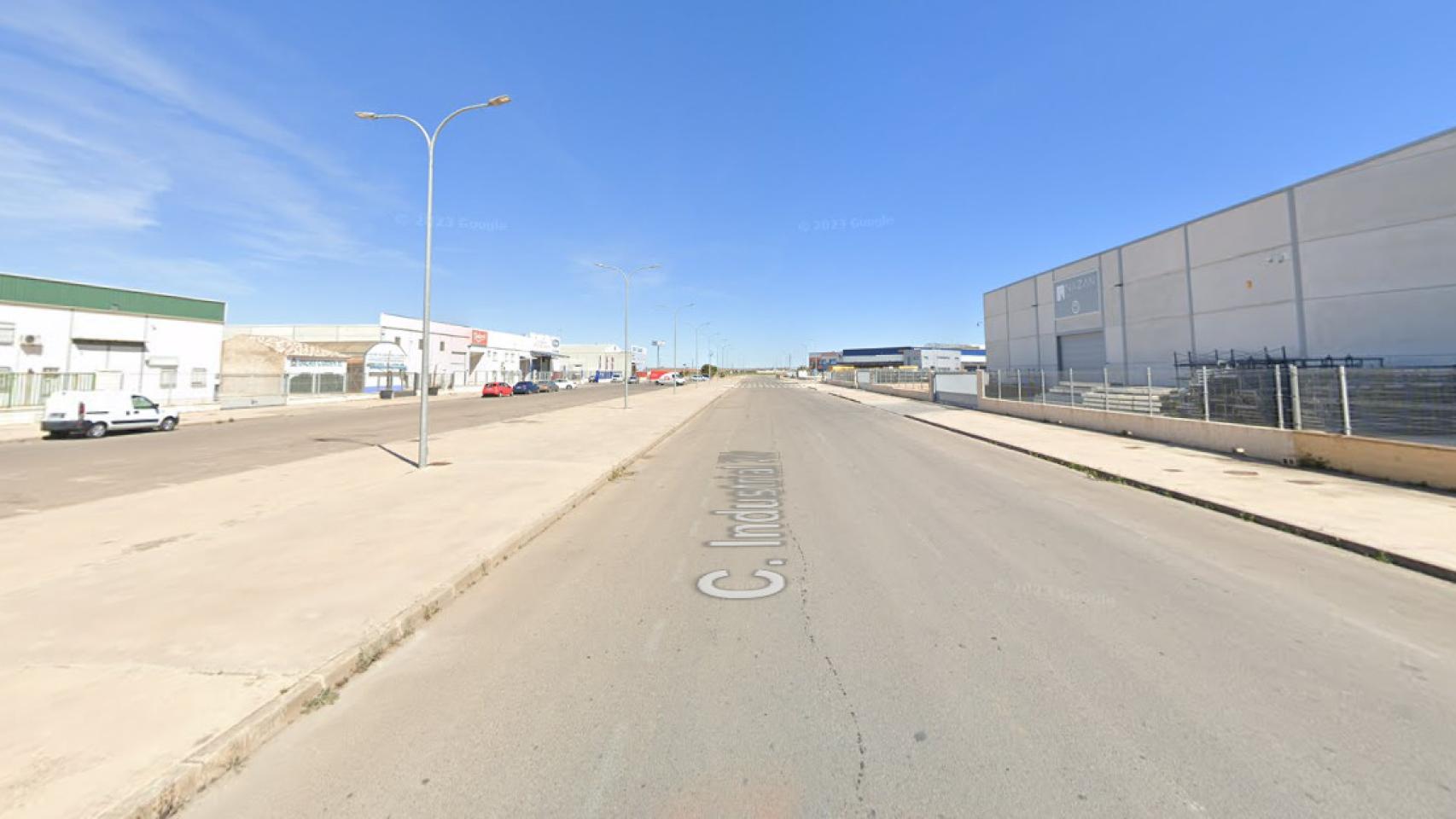 Calle Industrial XV del polígono de Manzanares (Ciudad Real). Foto: Google Maps.