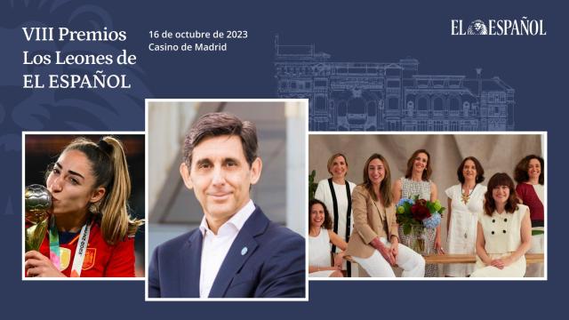 De izda. a dcha. Olga Carmona, jugadora de la Selección española; José María Álvarez-Pallete, presidente de Telefónica y el equipo de WAS.