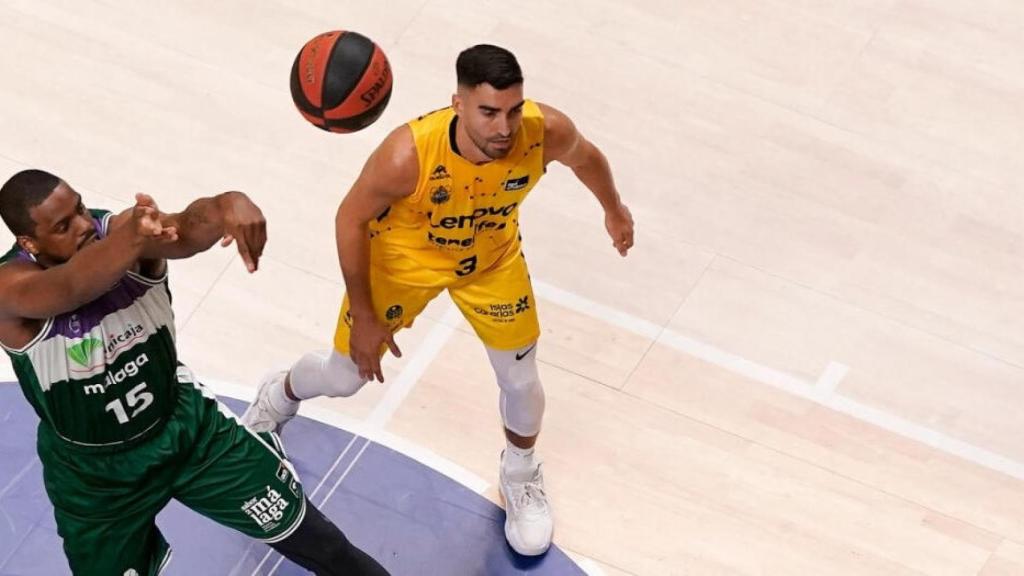 Will Thomas durante un Unicaja de Málaga vs. Lenovo Tenerife