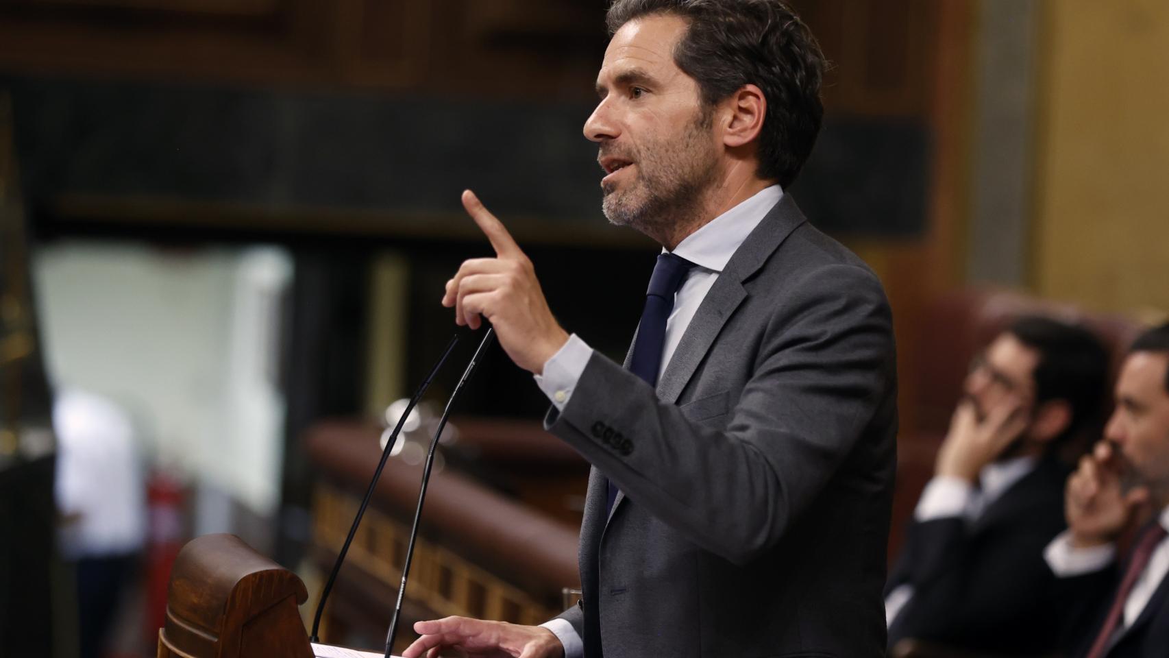 El diputado del PP Borja Sémper interviene en el primer pleno del Congreso de la XV Legislatura.