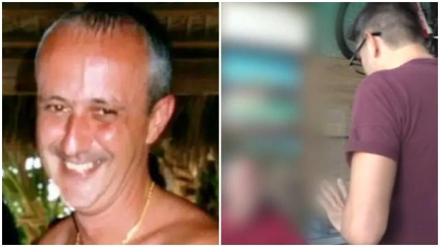 A la izquierda, el italiano Adamo Guerra. A la derecha, el momento en el que fue encontrado en el programa de TV.