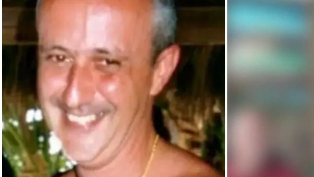 A la izquierda, el italiano Adamo Guerra. A la derecha, el momento en el que fue encontrado en el programa de TV.