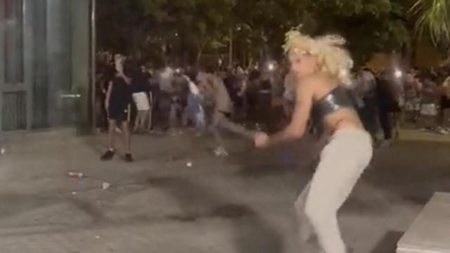 Captura de uno de los vídeos difundidos por los estudiantes.