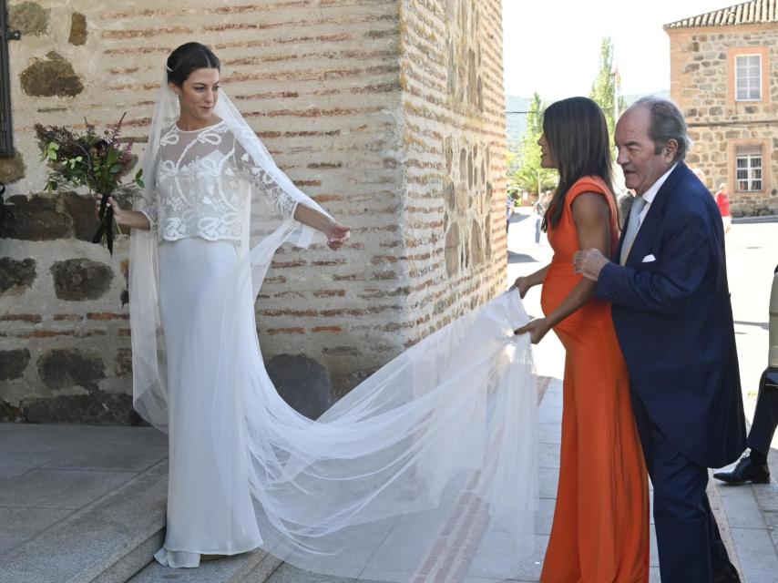 El impresionante vestido de la novia.