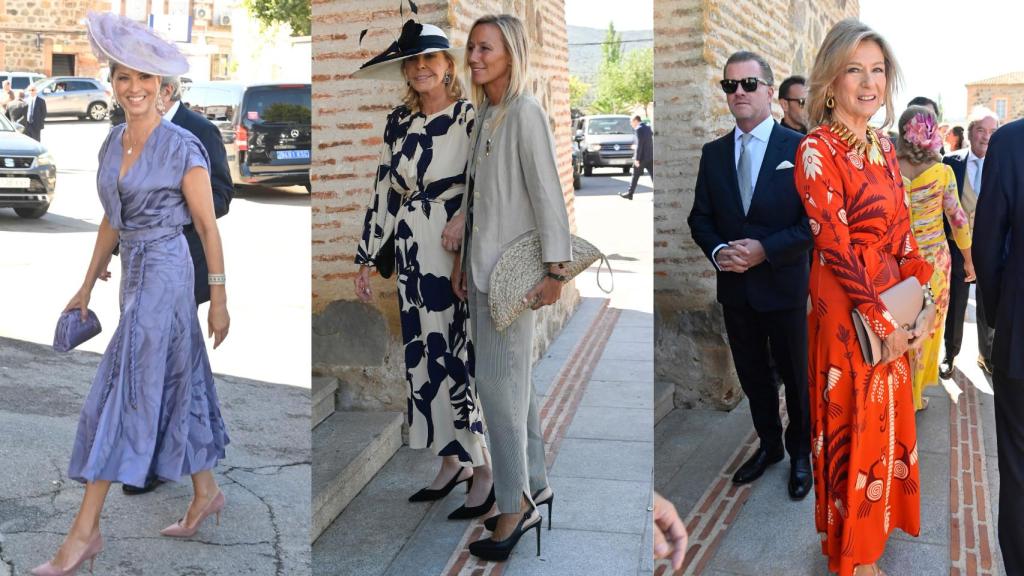 Elena Cué,  Ana Gamazo Hohenlohe y Miriam Lapique en un montaje de EL ESPAÑOL.