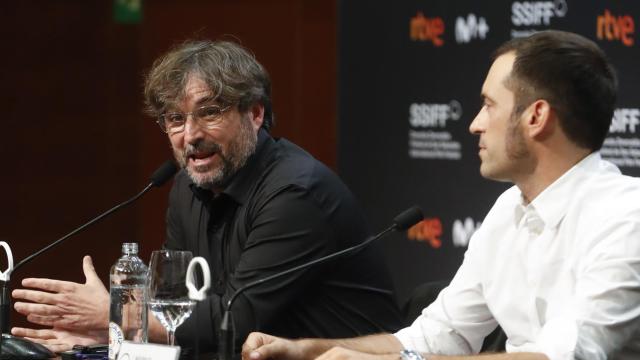 Jordi Évole y Márius Sánchez, durante la rueda de prensa del polémico documental. Foto: EFE/ Juan Herrero