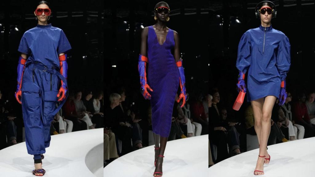 Desfile de Ferrari en la Semana de la Moda de Milán.