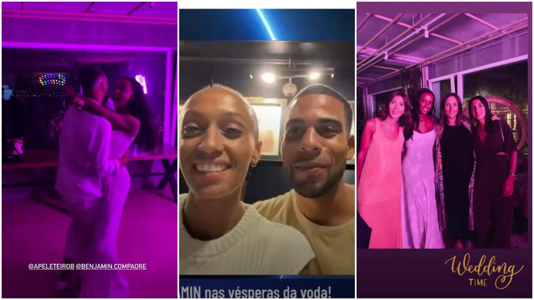 Momentos antes del enlace compartidos en Instagram.