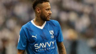 Neymar, en un partido con el Al Hilal.