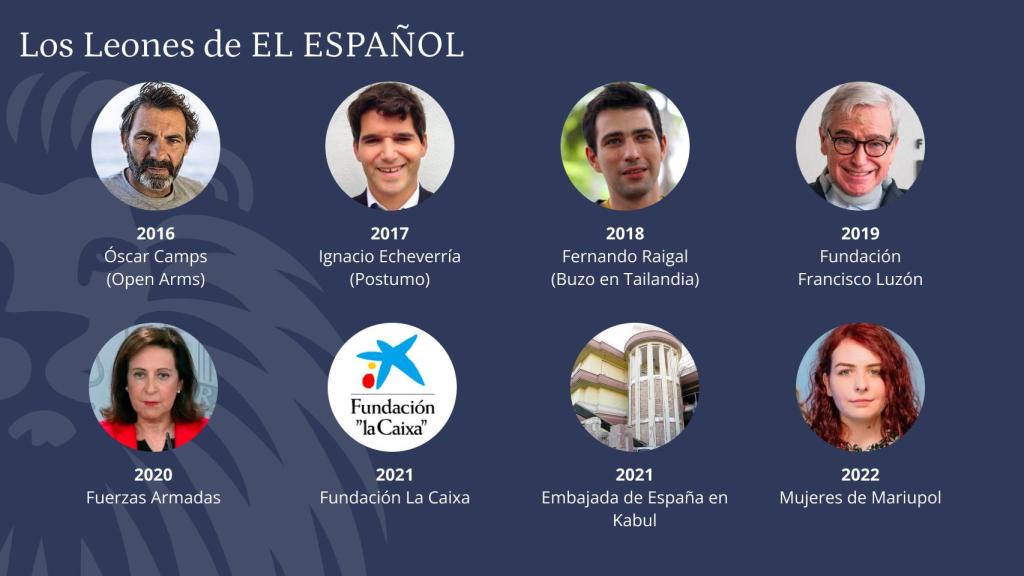 Galardonados con Los Leones de El Español a la mejor iniciativa social.