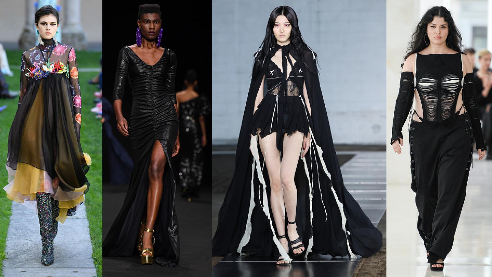 Las colecciones de Shuting Qiu, Chiara Boni La Petite Robe, Aniye Records y Karoline Vitto le ponen el punto emo a la Fashion Week de Milán.