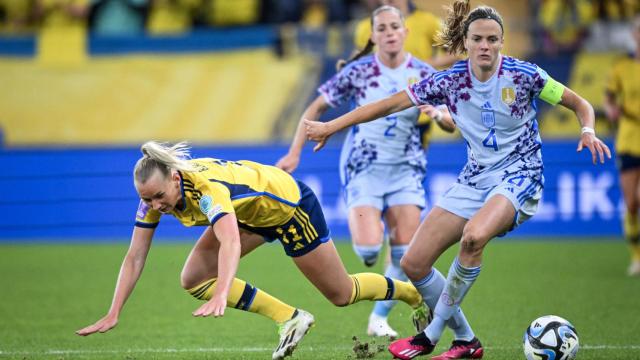 Irene Paredes, durante el partido ante Suecia