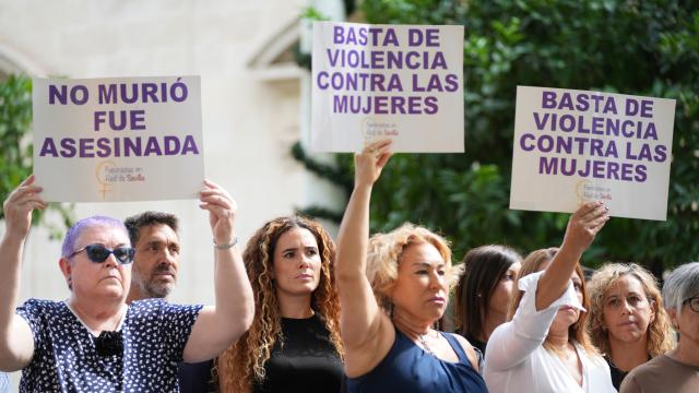 Concentración contra un asesinato machista el pasado 5 de septiembre en Sevilla.