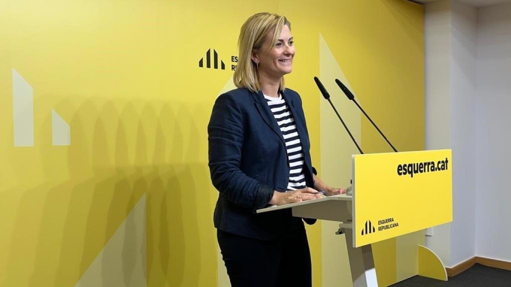 La portavoz de ERC, Raquel Sans.