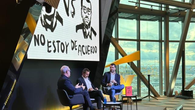 Fotografía tomada durante la charla en la Cúpula de EY en Madrid.