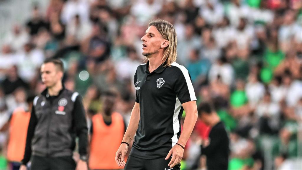 El entrenador Sebastián Beccacece.