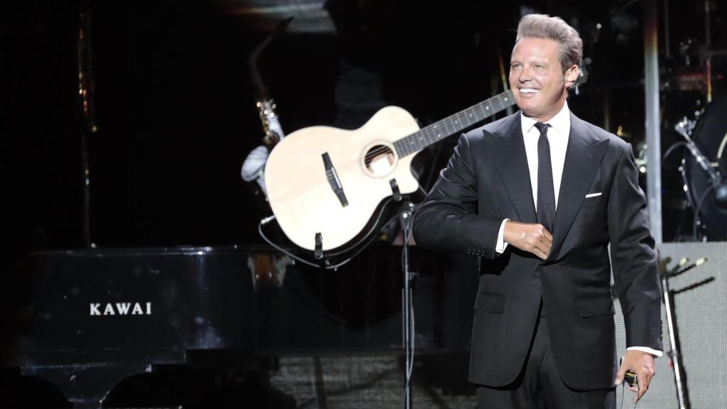 Luis Miguel en un concierto en Madrid, en 2018.