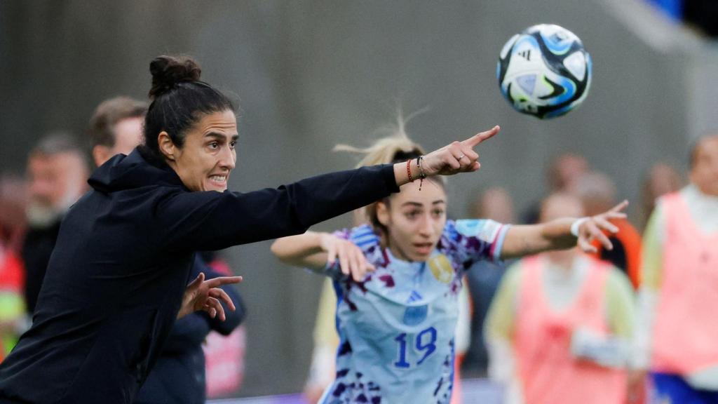 Montse Tomé, durante el Suecia - España
