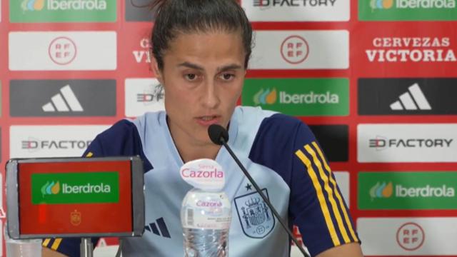 Montse Tomé, durante la rueda de prensa.