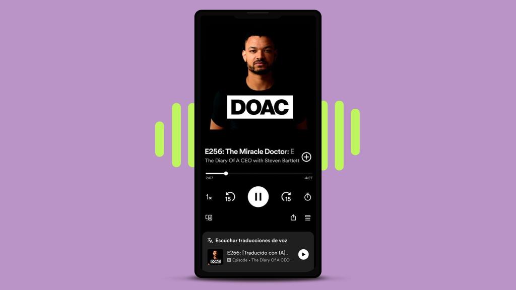 Imagen de uno de los podcasters en Spotify